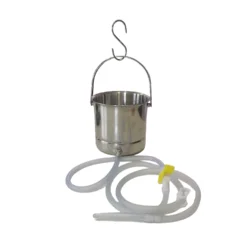 Kit Enema Limpeza Íntima Desintoxicação Balde Inox 1.5L